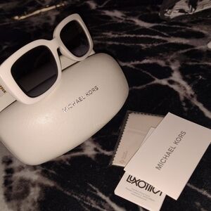 Michael Kors White Sunglasses
